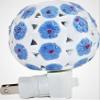 usamjtable Ceramic Blue Flower Night Light Plug-in with Aromatherapy Oil Warmer Burner view 1