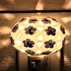 usamjtable Ceramic Blue Flower Night Light Plug-in with Aromatherapy Oil Warmer Burner view 2
