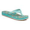 Sanuk Yoga Joy Womens Flip Flop | Yoga Mat Footbed | Yoga Sandals For Women | Women's Beach Sandals | Memory Foam Footbed, Aqua Splash, 11 view 2