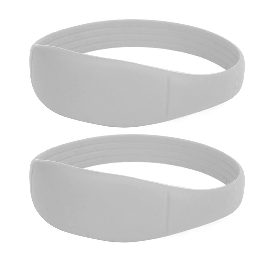 Knee Brace, 2pcs One Size Silicone Patella Knee Tendon Strap Pain Relief for Gym (Gray)