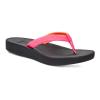 Sanuk Womens Cosmic Shores | Water Resistant Flip Flops for Women | EVA Footbed With Arch Support | Women's Beach Sandals, Hot Pink, 7 view 1
