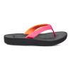 Sanuk Womens Cosmic Shores | Water Resistant Flip Flops for Women | EVA Footbed With Arch Support | Women's Beach Sandals, Hot Pink, 7 view 2