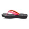 Sanuk Womens Cosmic Shores | Water Resistant Flip Flops for Women | EVA Footbed With Arch Support | Women's Beach Sandals, Hot Pink, 7 view 3