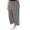Alfred Dunner Women's Plus-Size Stripe Ankle Pant with Fringe Size 16W Black view 3