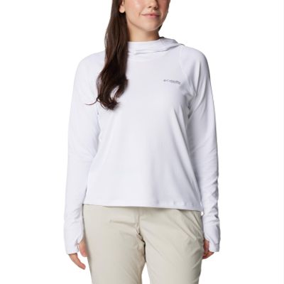 Columbia Women's Summit Valley Hoodie, White, Large