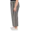 Alfred Dunner Women's Plus-Size Stripe Ankle Pant with Fringe Size 24W Black view 4