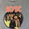 Ac/Dc Crop Top T Shirt Highway to Hell Circle Band Logo Official Womens Grey Size XL view 3