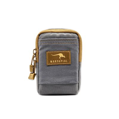 Marsupial Gear Zippered Pouch - Small Essentials Attachment for Binocular Pack with Ammo Loops and Call Storage, Wolf/Coyote, Small