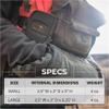 Marsupial Gear Zippered Pouch - Small Essentials Attachment for Binocular Pack with Ammo Loops and Call Storage, Wolf/Coyote, Small view 4