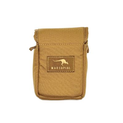 Marsupial Gear Rangefinder Pouch - Magnetic Optics Case Attachment for Quick Access to Hunting Range Finders with Fleece Lining to Protect Your Gear, Coyote, Small