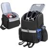 Goburos Bowling Backpack with Inner Tote Bag, Ball Bag with Wooden Holder and Shoe Compartment, Fits US Mens Size 16 Shoes, Black view 1