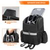 Goburos Bowling Backpack with Inner Tote Bag, Ball Bag with Wooden Holder and Shoe Compartment, Fits US Mens Size 16 Shoes, Black view 2