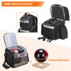 Goburos Bowling Backpack with Inner Tote Bag, Ball Bag with Wooden Holder and Shoe Compartment, Fits US Mens Size 16 Shoes, Black view 3