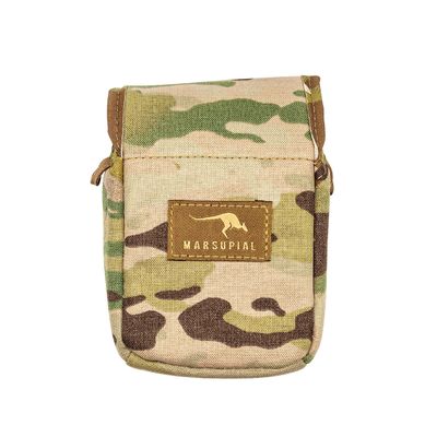 Marsupial Gear Rangefinder Pouch - Magnetic Optics Case Attachment for Quick Access to Hunting Range Finders with Fleece Lining to Protect Your Gear, Multicam, Large