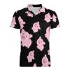 Cute Cartoon Pig Men's Polo Shirts Short Sleeve Sports Golf Shirt Casual T-Shirt Tee Tops S view 4