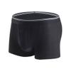 JEsilunmaMY Mens Separate Pouch Athletic Boxer Trunks Mid Waist Breathable Sport Boxer Brief Stretch Performance Underwear (Black-1PC,Large)