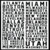 558164 Sports Team Cities Black Text Mural Picture DECOR WALL 16x12 PRINT POSTER view 1