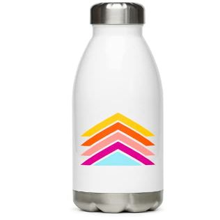 17 oz Stainless Steel Colorful Arrow Water Bottle