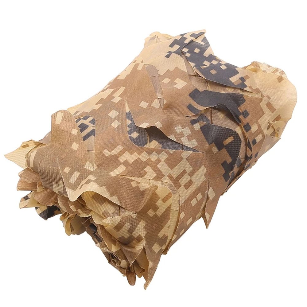 AITAF Camo Netting Camouflage Net Desert Bulk Roll for Hunting Shooting Camping Military Tree Houses Ground Blinds Vehicle Concealment Decoration Sunshade 1m 2m 3m (Size : 3m x 6m)