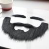 DIY Self Adhesive Fake Beard and Eyebrow Set Material Novelty Mustaches for Costume and Halloween Festival Party (Black(Mustache and Eyebrow)) view 2