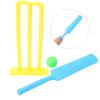 Toddmomy Kids Cricket Set with Plastic Bat Ball and Wicket Stand - Interactive Outdoor Sports Toy for Backyard Beach and Family Fun 18.7 Inches view 3