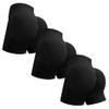 OVESPORT 3 Piece Workout Shorts for Women Seamless Scrunch Butt Lifting High Waisted Yoga Gym Booty Running Short Pants view 1