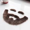 DIY Self Adhesive Fake Mustache Set Fake Beard Material Novelty Mustaches for Costume and Halloween Festival Party (Brown(Mustache and Eyebrow)) view 2