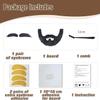 DIY Self Adhesive Fake Mustache Set Fake Beard Material Novelty Mustaches for Costume and Halloween Festival Party (Brown(Mustache and Eyebrow)) view 4