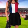 MAIPHUONGANH France Flag Cheerleader Costume Fancy Dress High School Musical Cheerleading Uniform view 2