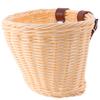 1pc Children's Bicycle Basket Front Handlebar Bike Basket Bike Accessories Pe Imitation Rattan Material Women's view 1