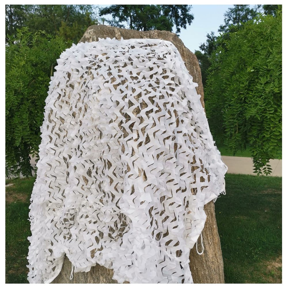 AITAF Camo Netting White 1m 2m 3m 4m Camouflage Net, Bulk Roll Sunshade Mesh Nets for Hunting Blind Shooting Military Theme Party Decorations Awnings for Patios 5mx4m (Size : 4m x 6m)