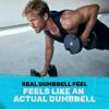 Adjustable Dumbbells Set [Bells of Steel] Nuobell Dumbbell Adjustable Weight Set, Machined Steel Weight Plates, Knurled Handle, 5-50 lb, Sold in Pairs, Green view 4