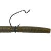 Nawaish Senko Bait Soft Plastic Lures 5" Senkos 24 Pcs for Wacky Rig Freshwater Fishing Green Pumpkin senko with Black Flake (New Green Pumpkin Senko+50 Black Orings+Wacky Rig(Blue)) view 2