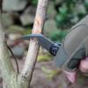 SHIELDON Scythe Pocket Knife 2.55" Stonewashed 154CM Steel Hawkbill Point Blade Black Micarta & G10 Handle Folding Knife, Nested Liner Lock Reversible Wire Clip EDC Knife view 4