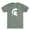 Little King Knobby NCAA Big Logo Toddler T-Shirt-Boys & Girls-Michigan State-Heathered Dark Green-2T view 3