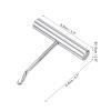PATIKIL Tennis Racket String Assistance Puller, Stainless Steel Racquet Pull Hook Stringing Tool for Badminton Squash, Silver Tone view 2