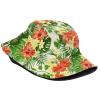 Hawaii Hawaiian Flowers Bucket Hats Fashion Sun Cap Packable Outdoor Fisherman Hat for Women and Men view 2
