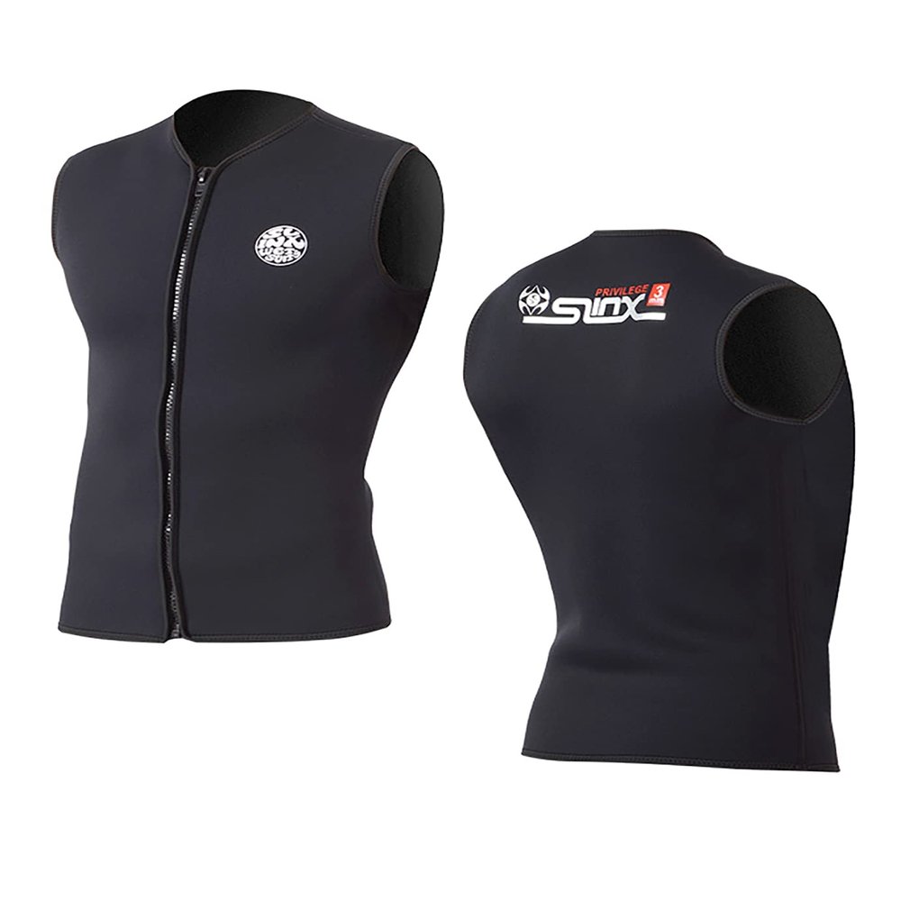 clhjinruoliu Men Women Wetsuit Top 3MM Neoprene Sleeveless Vest for Diving Surfing Swimming Sailing Slimming Sauna Workout,S