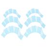 PATIKIL Silicone Swimming Gloves, 3 Pair Webbed Swim Gloves Finger Frog Type Water Resistance Gear Paddle Fins for Aquatic Training, Blue, S/M/L view 1