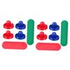 2sets Air Hockey Paddles and Pucks Replacement Accessories for Game Tables Strikers and Felt Pads for Enhanced Gliding Action view 1