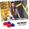 2sets Air Hockey Paddles and Pucks Replacement Accessories for Game Tables Strikers and Felt Pads for Enhanced Gliding Action view 3