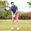Golf Shirts for Men Dry Fit Short Sleeve Print Performance Moisture Wicking Polo Shirt view 3