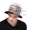 ROSIHODE Fashion Hawaii Hawaiian Flowers Print Bucket Hat Summer Fisherman Cap for Women Men view 3