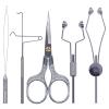 XFISHMAN Fly-Tying-Kits-for-Beginners-with- with Bobbin Threader Scissors Whip Finisher 5 in 1 Starter Tying Flies Set view 1