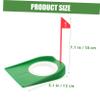 BESPORTBLE Golf Putting Game Cup Set 3pcs Hole Cups for Golf Practice Compact Plastic Putting Training view 2