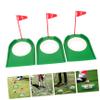 BESPORTBLE Golf Putting Game Cup Set 3pcs Hole Cups for Golf Practice Compact Plastic Putting Training view 4