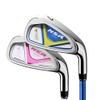 Left/Right-Handed Junior #7 Golf Iron with Graphite Shafts for Boys and Girls  Perfect for Beginner Golfers! (Right for Age 6-8(Blue)) view 1