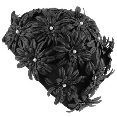 Healvian Swim Cap Floral Petal Style Swimming Hat Retro Flower Bathing Caps Swimming Pool Caps for Women Grils