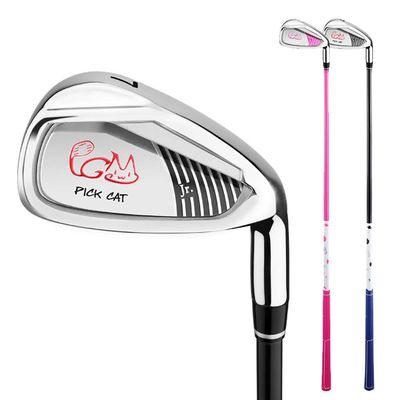 Junior Golf Club Iron for Children - The Best Way to Start Playing Golf Early, Right-Handed Golf Iron for Boys and Girls (Pink for Age 6-8)