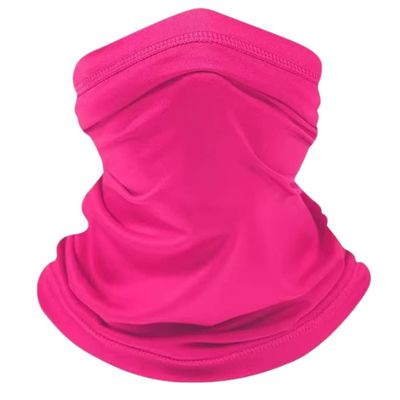 Summer UV Protection Face Clothing Neck Gaiter Scarf Sunscreen Breathable Men & Women's Moisture Wicking Face (Rose,One Size fits All,US,Alpha,Medium,Regular,Regular)